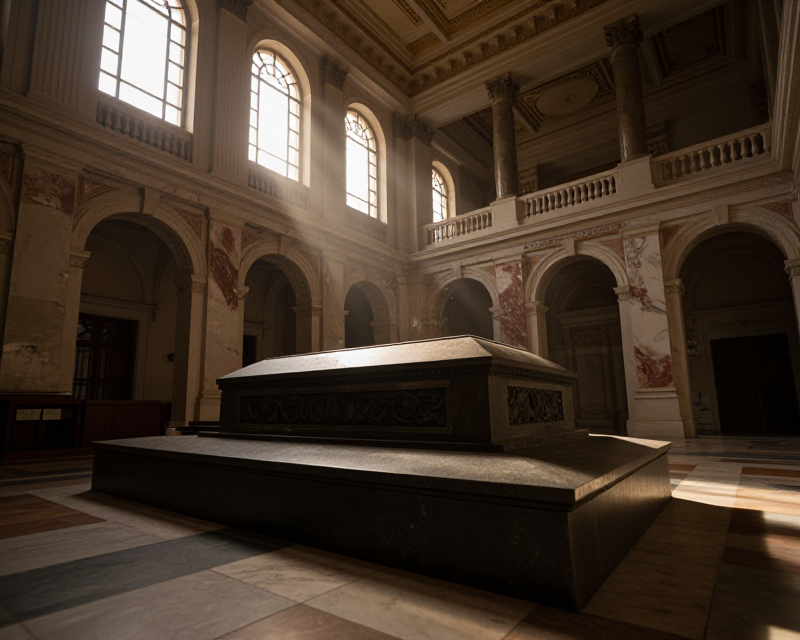Solemn Memorial Atmosphere