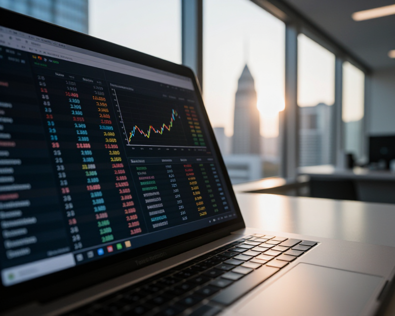 Financial Market Data Display