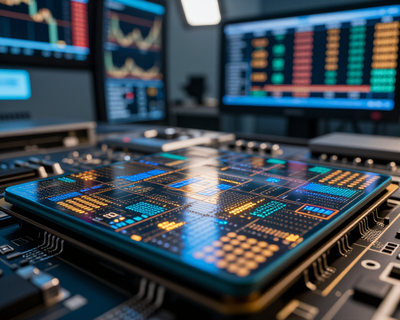 Global Semiconductor Finance Concept