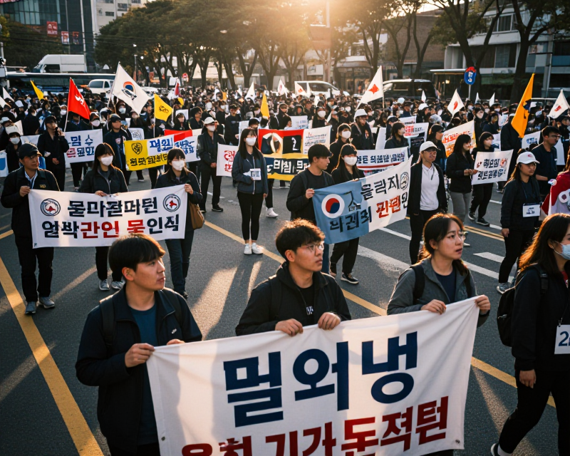 Labor Protest in Seoul