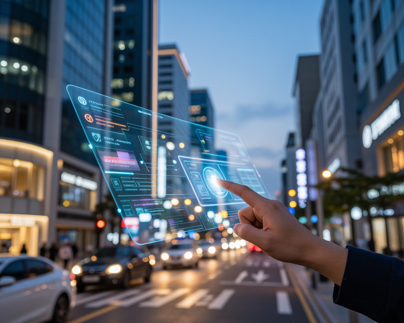 Futuristic AI Seoul