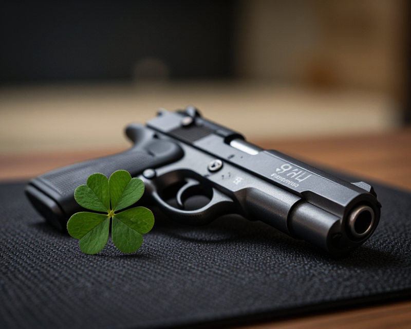 Symbol of victory and luck in shooting