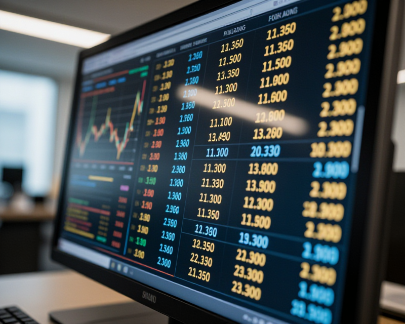 Financial Data Display
