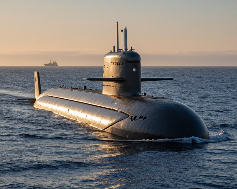 Submarine in the Pacific Ocean